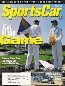SPORTS CAR 2001 OCT - GETTING IN RACING, SUBARU IN THE SCCA, CARS ON FILM
